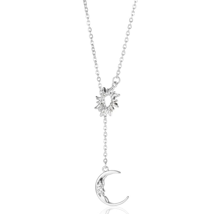 Geometric Sunburst Pendant Necklace for Women