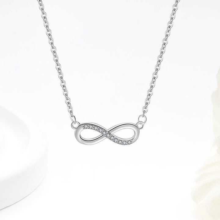 Infinite Love 8-Shape Jewelry Set - Minimalist Zircon 8-Shape Necklace, Bracelet, Earrings & Ring