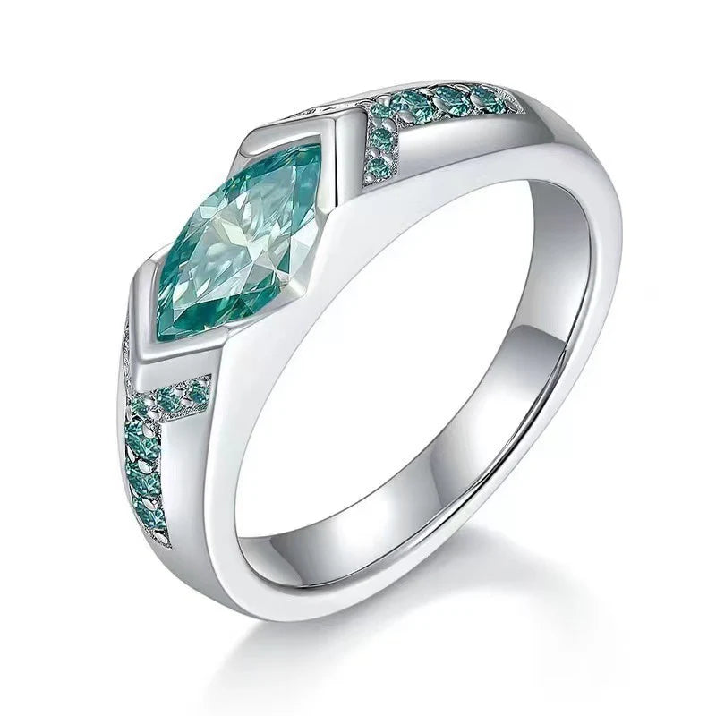 Eye of Horus Marquise Cut Diamond Couple Ring Set (Light Luxury Niche Personalized Ring)