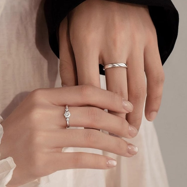 Love at First Sight Couple Rings (Minimalist Romantic Ritual Style)