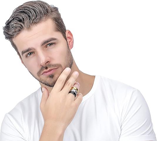 Minimalist Brushed Plain Band Ring (Niche Personalized Unisex Band)