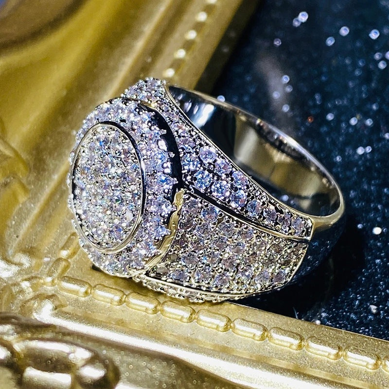 Double Halo Paved Ring