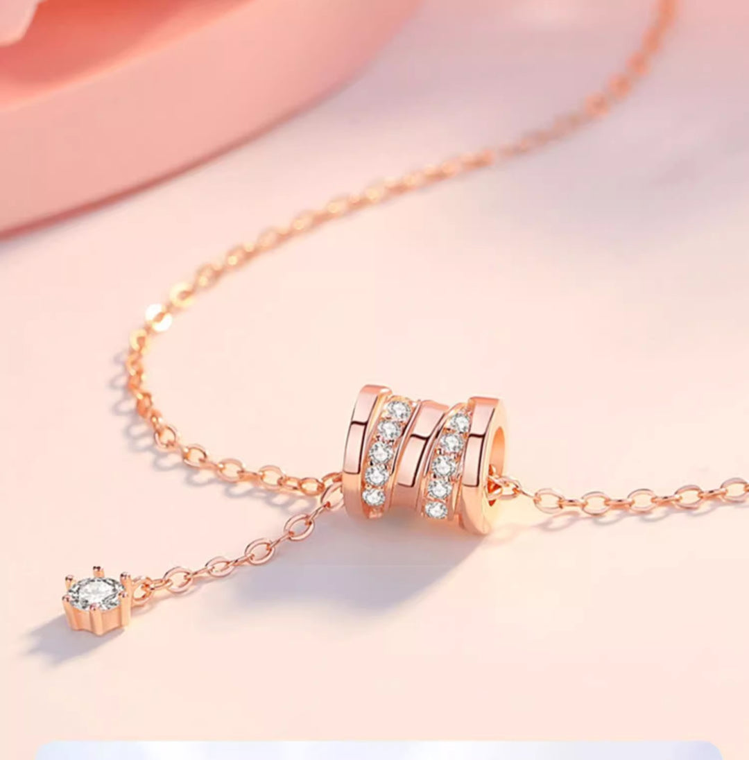 Diamond Barrel Lariat Y-Necklace (2 Colors Luxury Delicate Drop Choker)