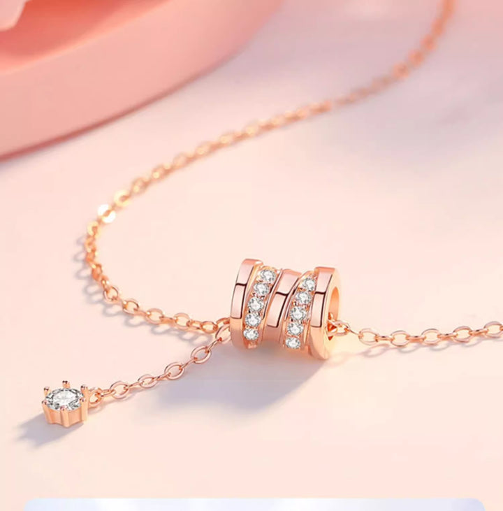 Diamond Barrel Lariat Y-Necklace (2 Colors Luxury Delicate Drop Choker)