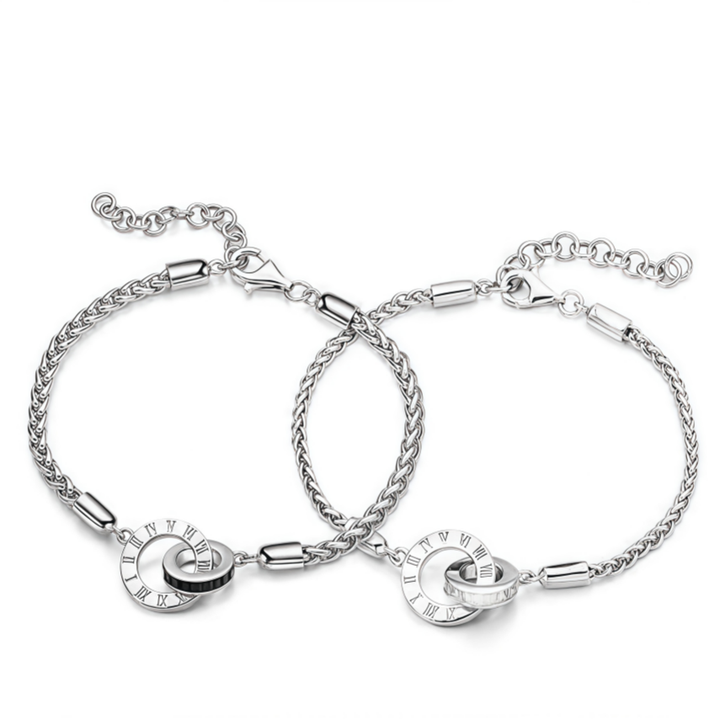 Time Lovers Couple Bracelet (Light Luxury Niche Commemorative Style)