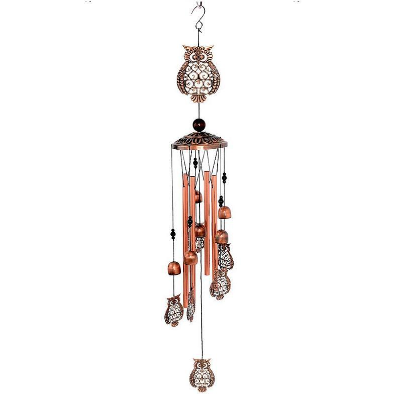 Vintage Copper Animal-Shaped Wind Chime (Nature Healing Style Series)