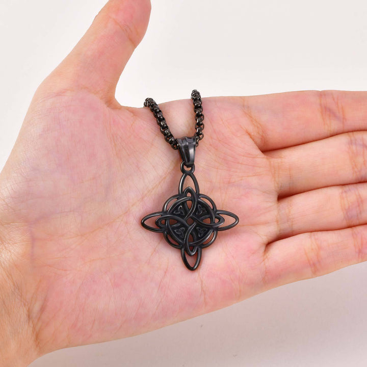 Celtic Knot Stainless Steel Necklace (Three Colors · Eternal Symbol Design)