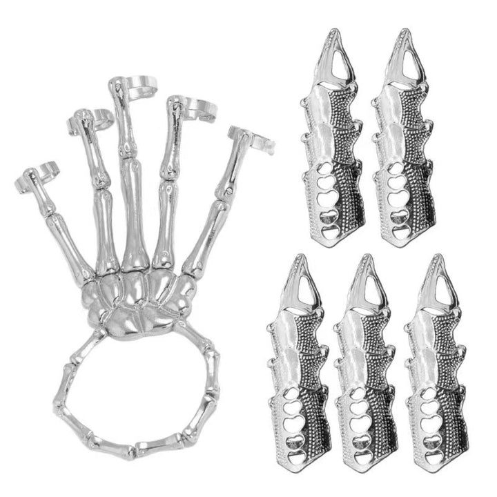 Dark Tech Robot Bionic Mechanical Alien Hand - Adjustable Armor Ring Glove