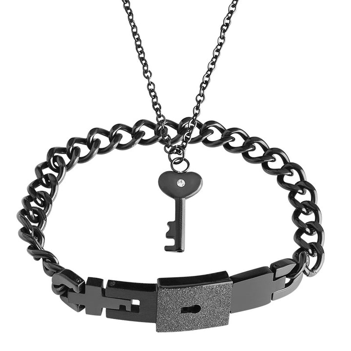 Couple Interlocking Heart Bracelets