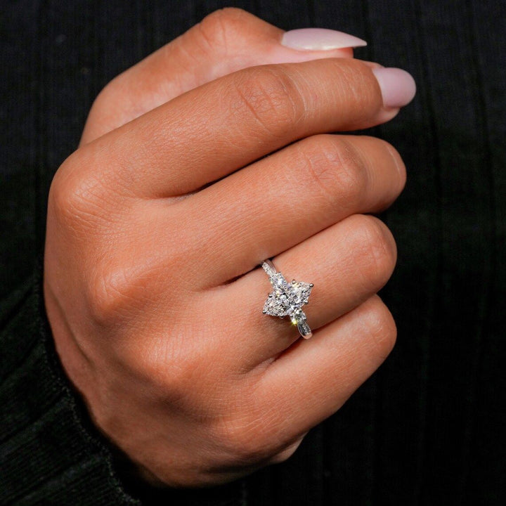 Marquise Cut Diamond Statement Ring (Elegant Engagement-Style Band)