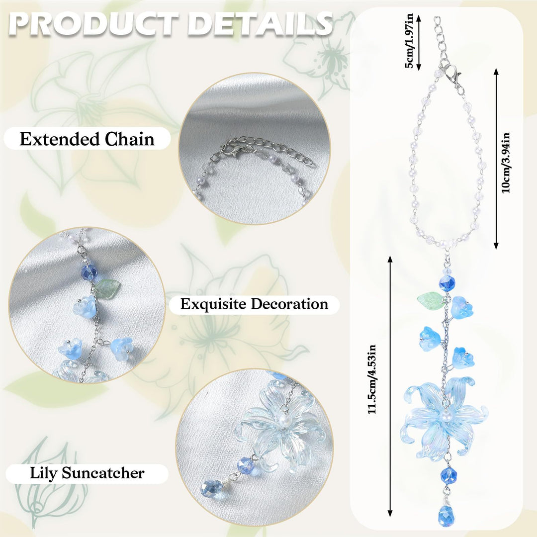 Acrylic Lily‑of‑the‑Valley Car Hanging Ornament, Multiple Colors Available