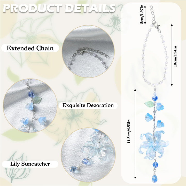 Acrylic Lily‑of‑the‑Valley Car Hanging Ornament, Multiple Colors Available