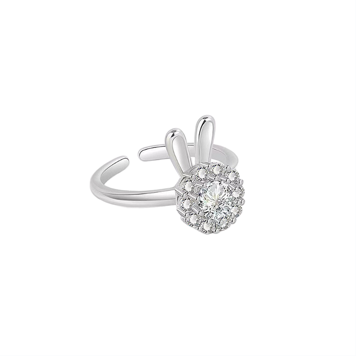 Spring Garden Themed Ring Set (Light Luxury Niche Adjustable Band)