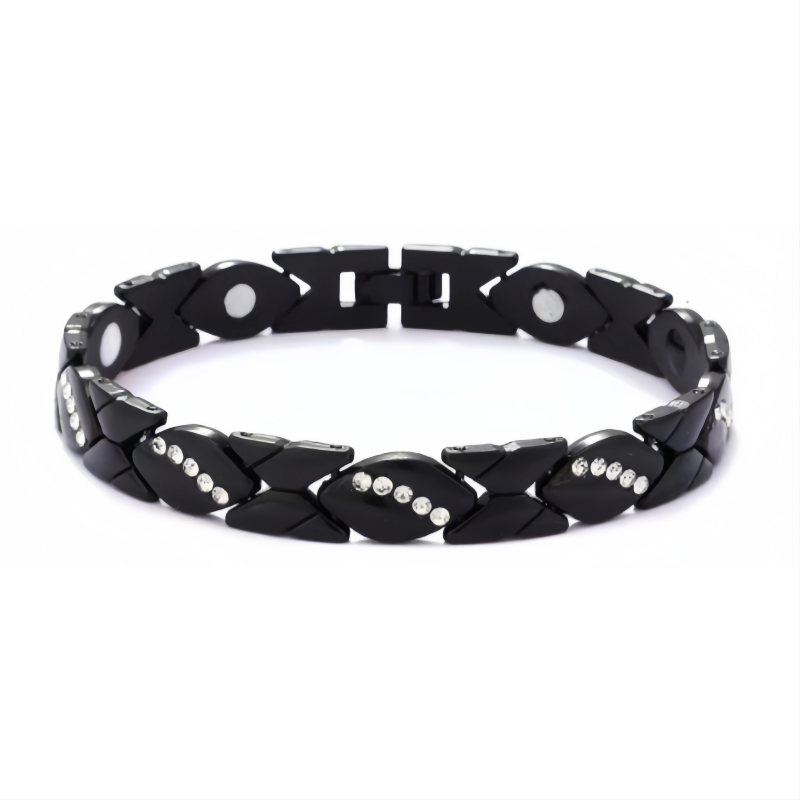 Rhombus Pave Diamond Magnetic Bracelet (Light Luxury Niche Commute Style Bracelet)