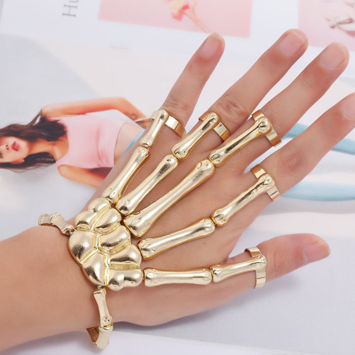 Dark Tech Robot Bionic Mechanical Alien Hand - Adjustable Armor Ring Glove