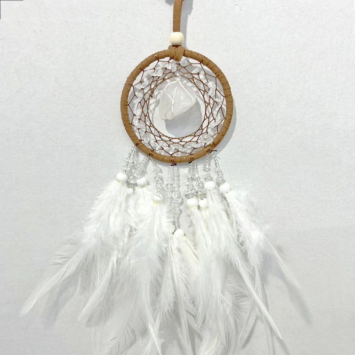 Crystal Cluster Feather Dreamcatcher Ornament (Healing Spiritual Style Series)