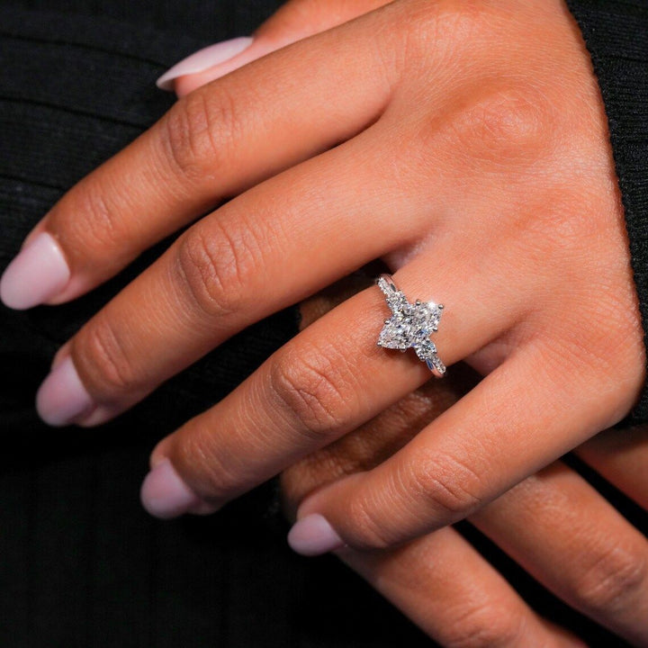 Marquise Cut Diamond Statement Ring (Elegant Engagement-Style Band)