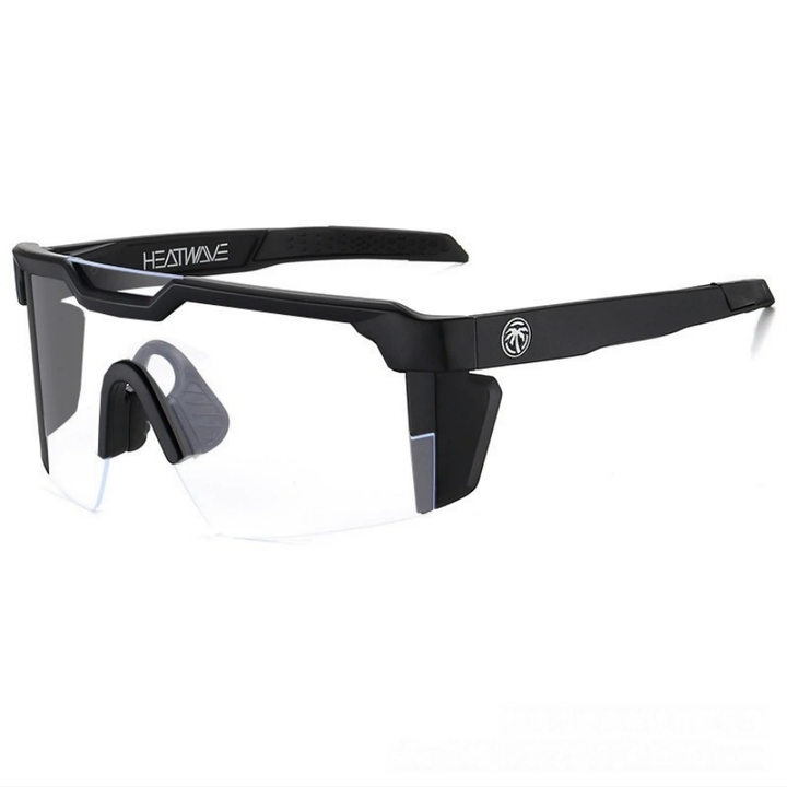 Outdoor Rimless Polarized Cycling Sunglasses, Multi-Color Coated Windproof Non-Slip Sports Shades for Running Fishing Cycling