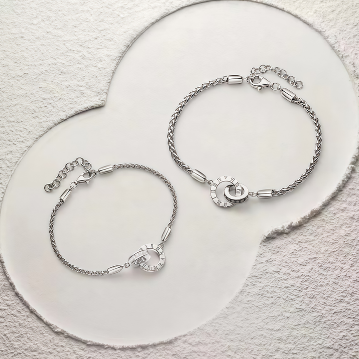 Time Lovers Couple Bracelet (Light Luxury Niche Commemorative Style)
