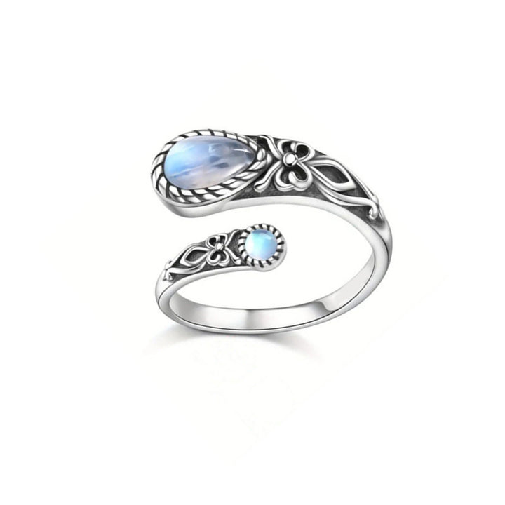 Victorian Spoon-Style Moonstone Ring