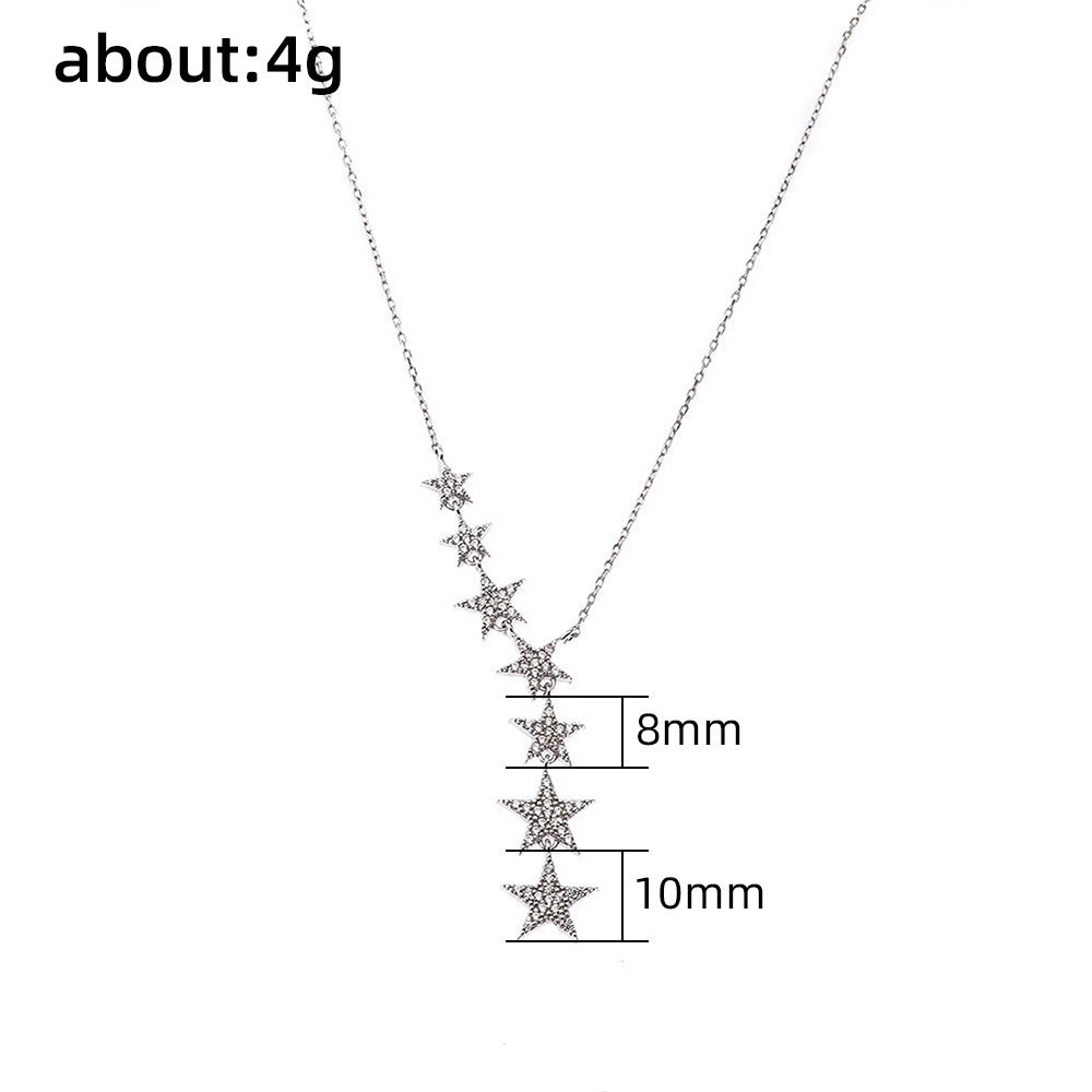 Shooting Star Diamond Y-Necklace (2 Colors Delicate Luxury Lariat Choker)