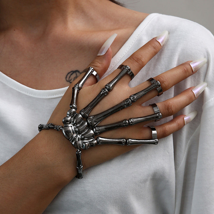Dark Tech Robot Bionic Mechanical Alien Hand - Adjustable Armor Ring Glove