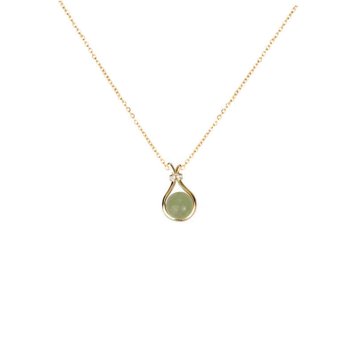 Droplet Gemstone Necklace Set (Light Luxury Niche Gentle Necklace)