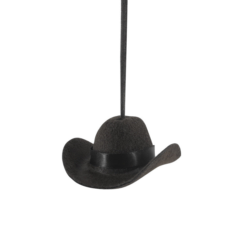 🤠 Cowboy Hat & Cross Car Charm | A Ride with Style & Faith 🚗✨