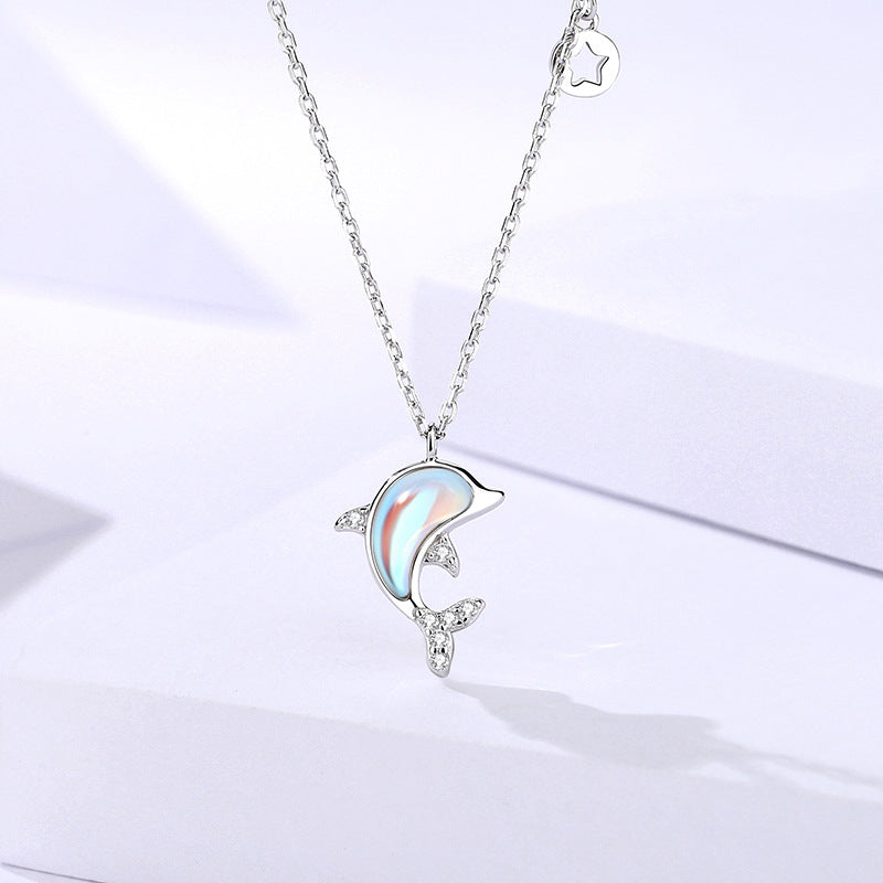 “Dolphin Love” S925 Sterling Silver Necklace