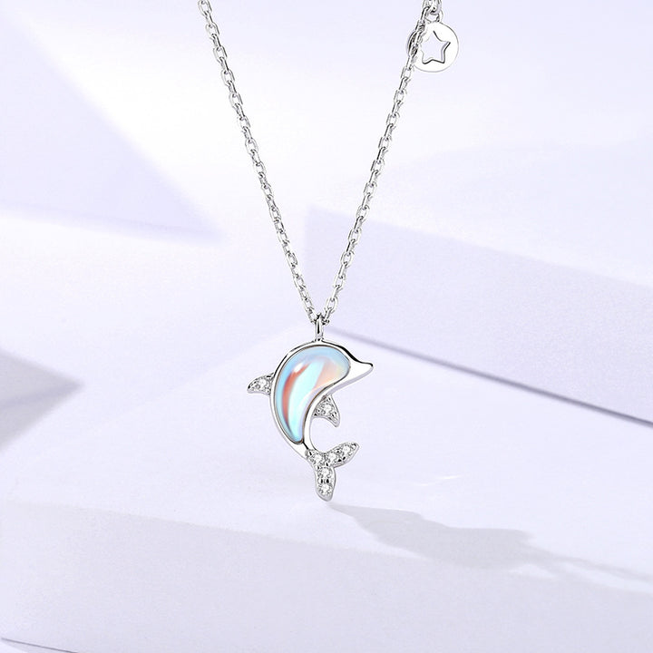 “Dolphin Love” S925 Sterling Silver Necklace