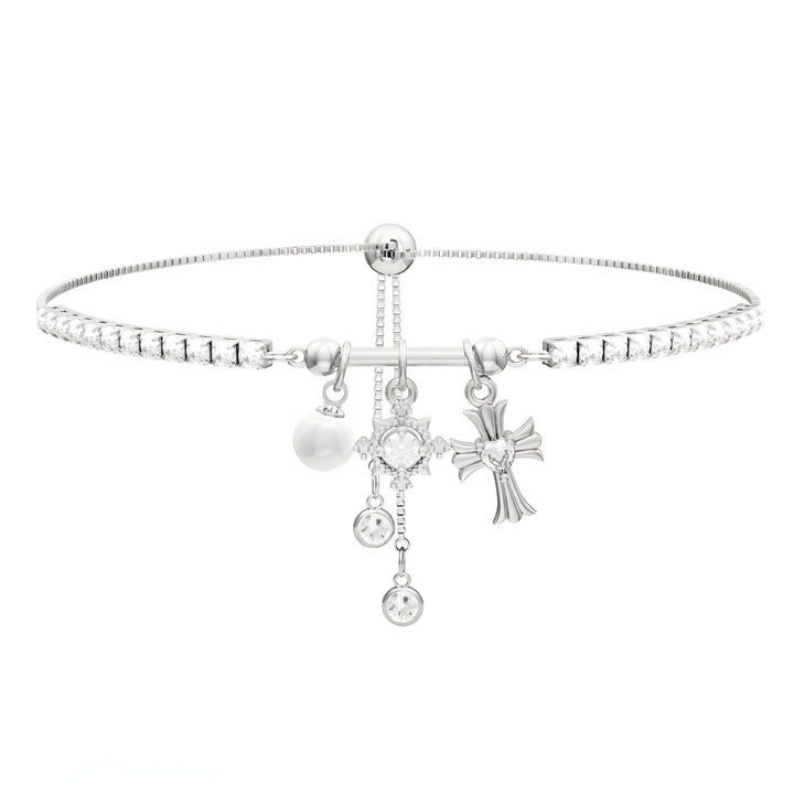 Cross & Starburst Stackable Bracelet Set (Light Luxury Niche Exquisite Bracelet Set)