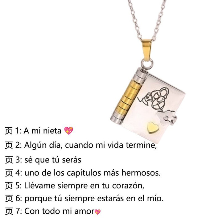 Love Letter Heart Locket Necklace