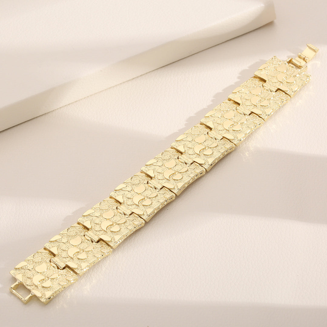 Hip-Hop Street Style Wide Chunky Men's Bracelet