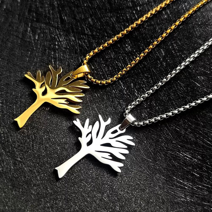 Tree of Life Necklace Pendant – World Peace Snake Chain Jewelry