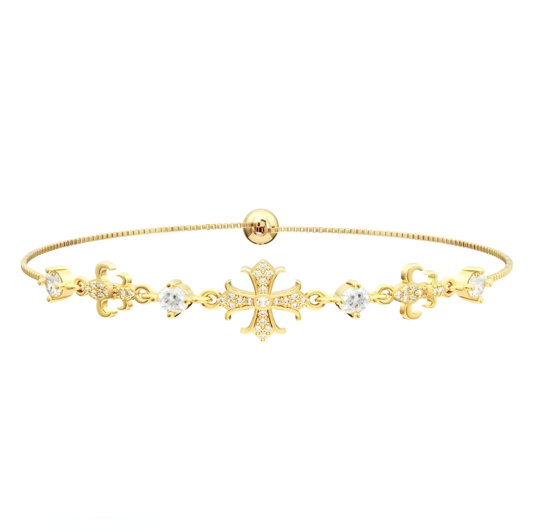 Cross & Starburst Stackable Bracelet Set (Light Luxury Niche Exquisite Bracelet Set)