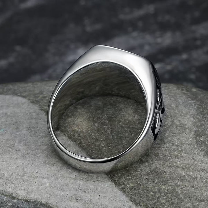 Retro Viking Celtic Knot Enamel Men's Ring
