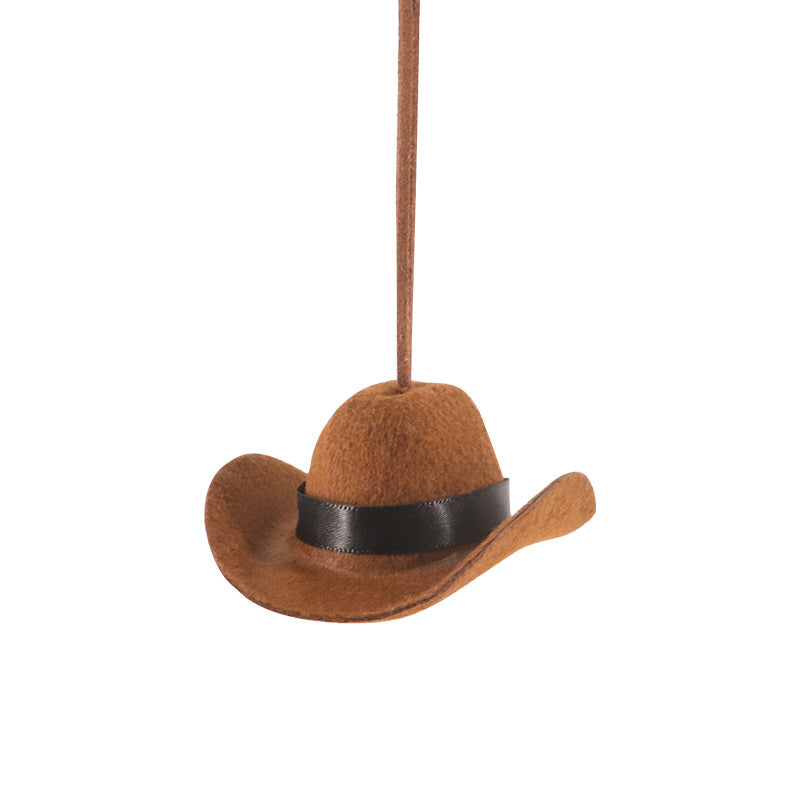 🤠 Cowboy Hat & Cross Car Charm | A Ride with Style & Faith 🚗✨