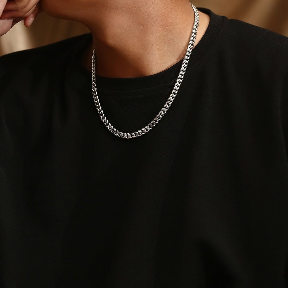 Father's Day Themed Cuban Link Necklace (Sentimental Gift for Dad)