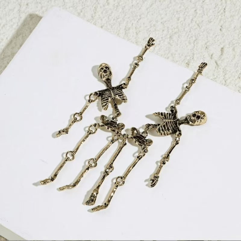 Halloween Skull Drop Earrings – Spooky & Fun Statement Jewelry