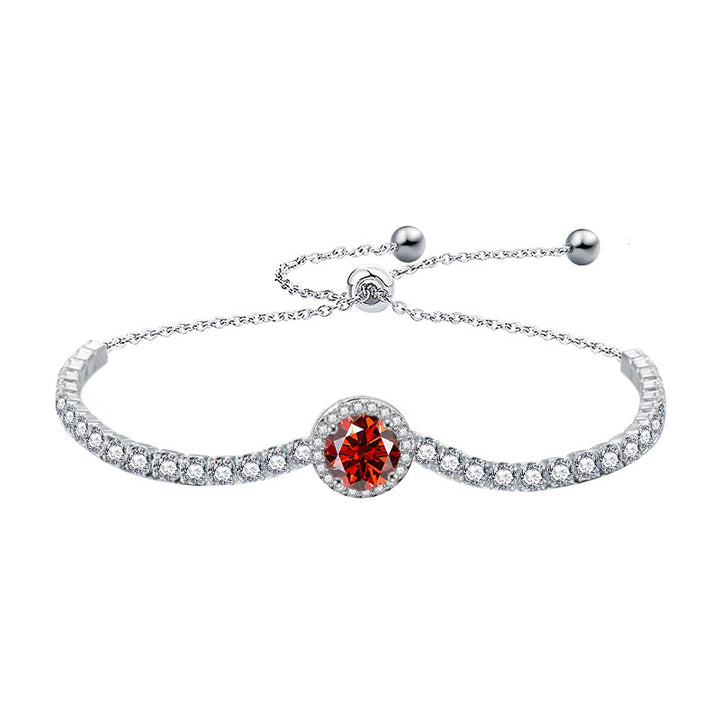 Luxury S925 Sterling Silver Moissanite “Starlight” Bracelet for Women