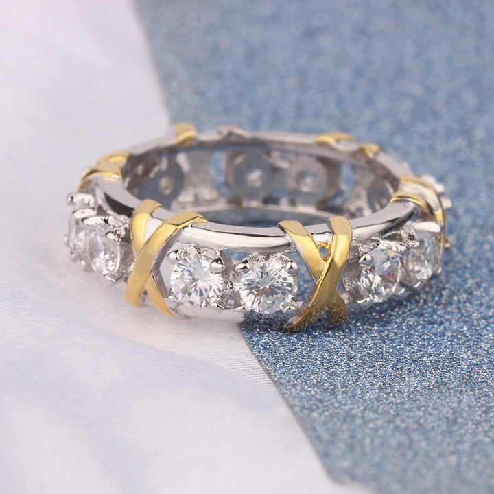 Cross-Wrapped Diamond Ring (Luxury Vintage Personalized Style)