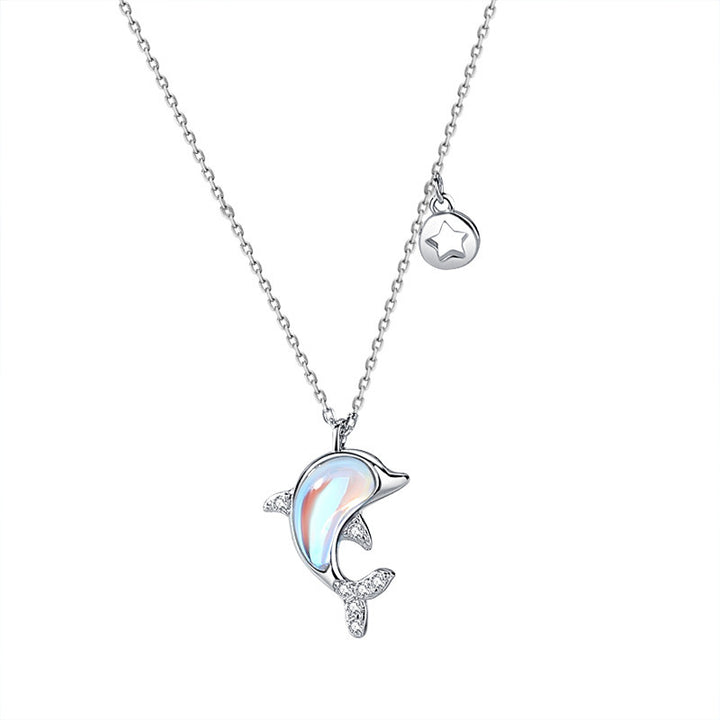 “Dolphin Love” S925 Sterling Silver Necklace