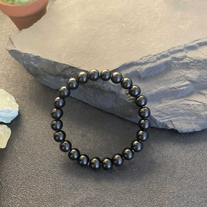 Natural Black Obsidian Good Luck Bracelet