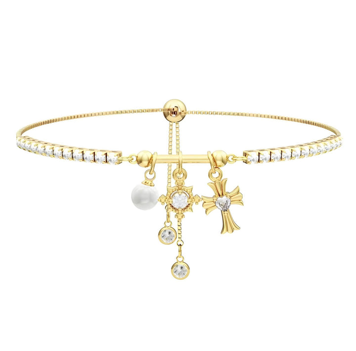 Cross & Starburst Stackable Bracelet Set (Light Luxury Niche Exquisite Bracelet Set)