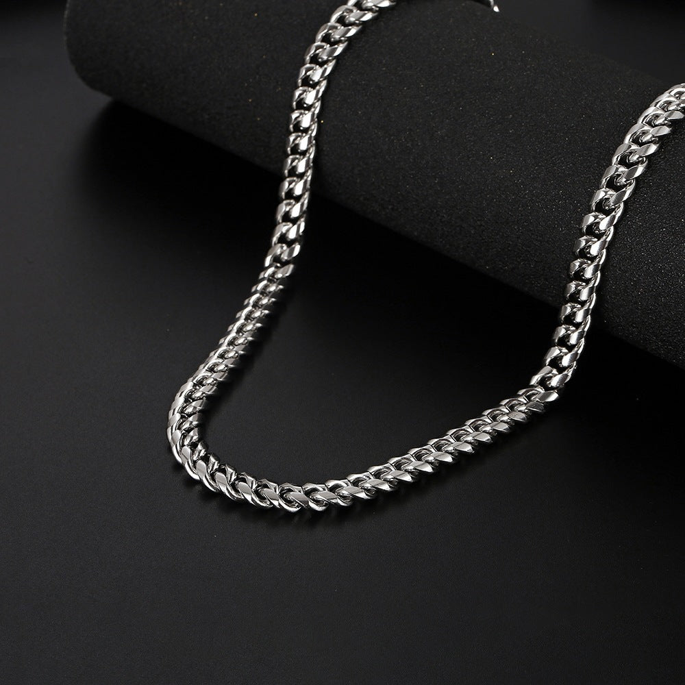 Father's Day Themed Cuban Link Necklace (Sentimental Gift for Dad)