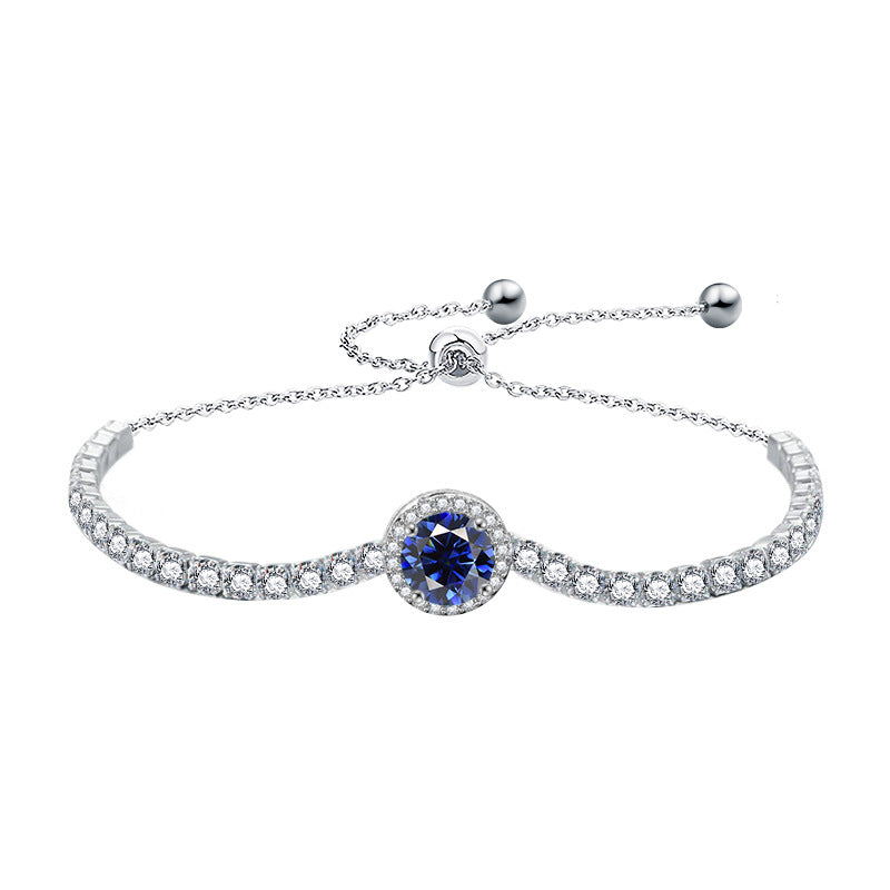 Luxury S925 Sterling Silver Moissanite “Starlight” Bracelet for Women