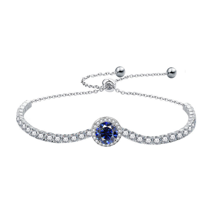 Luxury S925 Sterling Silver Moissanite “Starlight” Bracelet for Women