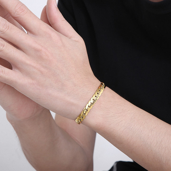 Vintage Gold Chain Stackable Bracelet Set (Light Luxury Niche Versatile Bracelets)