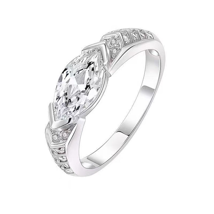 Light Luxury Eye of Horus Moissanite 925 Silver Ring