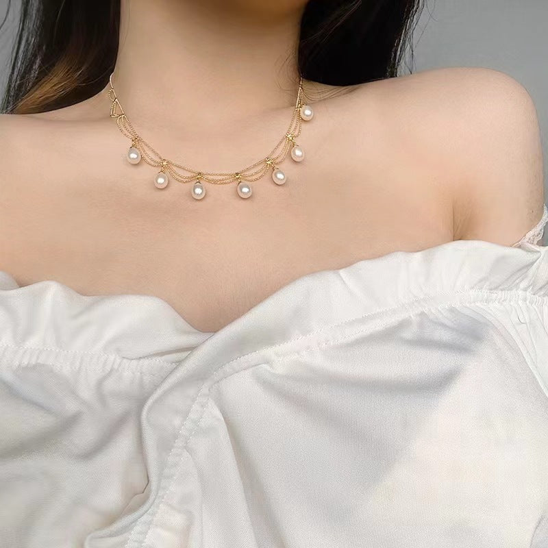 Pearl Tassel Necklace (Women's Elegant Mature Style)
